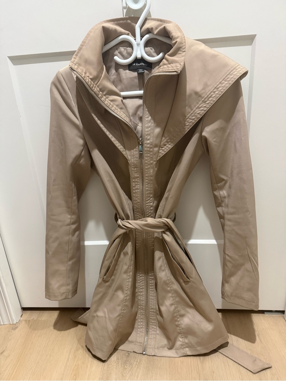 Le Chateau Women's Trench Coat with Belt